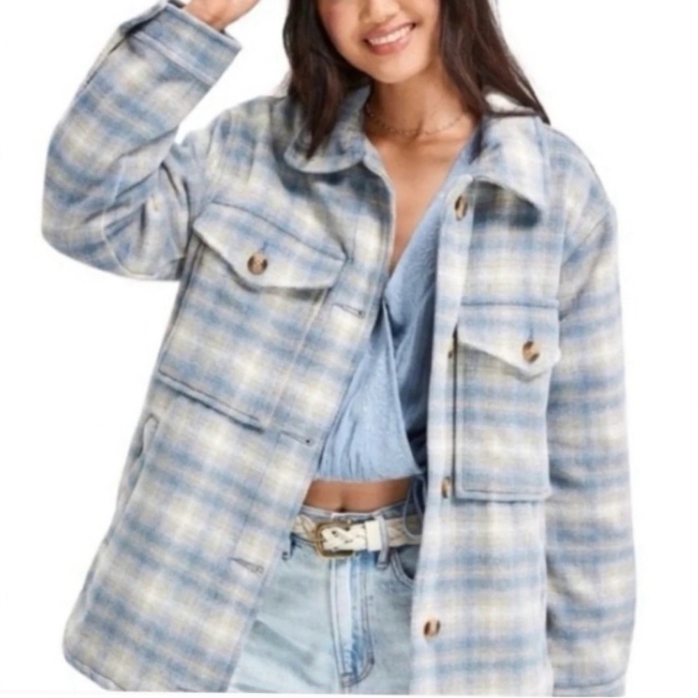 American Eagle Gray Textured Jacket